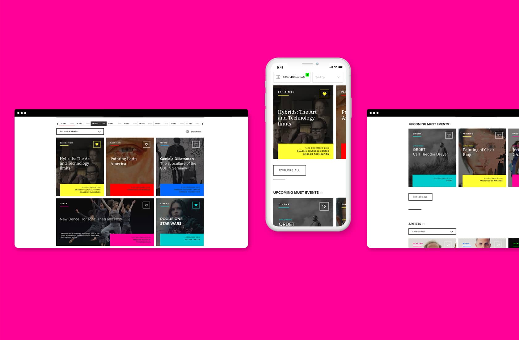 Art n Life – Website User Interface Design – Brand Identity